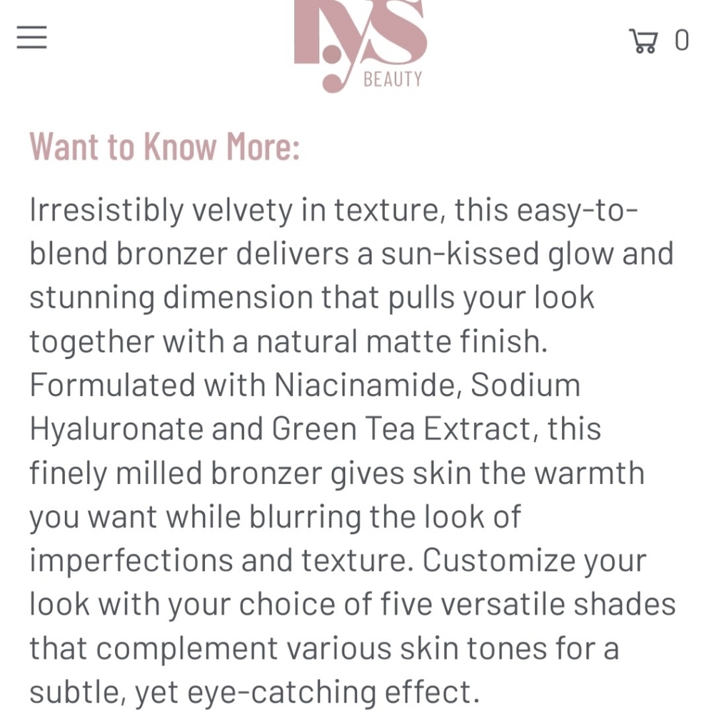 LYS Beauty: No Limits Matte Bronzer ~BNIB - Picture 8 of 14